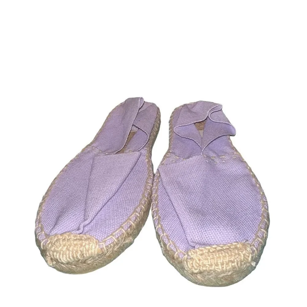 Cosido A Mano lavender and tan espadrilles flats women’s‎ size 5 US / EU size 35